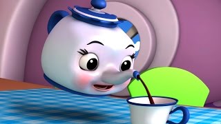 Im a little teapot  nursery rhymes  kids songs  baby videos  3d rhymes [upl. by Aisats229]