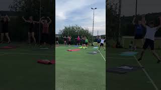 Einblick in den Functional Fit outdoor kurs der Gymnastik 💙🤍 [upl. by Modern]