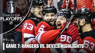 New York Rangers vs New Jersey Devils First Round Gm 7  Full Game Highlights [upl. by Monk371]