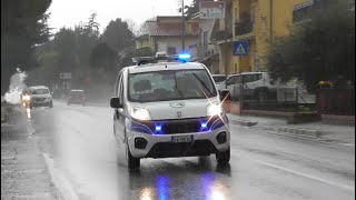 Polizia Locale di San Lorenzo in Campo in Emergenza  Italian Local Police Car in Emergency [upl. by Koeninger]