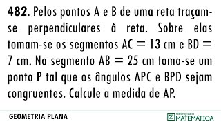 C13 SEMELHANÇA DE TRIÂNGULOS E POTÊNCIA DE PONTO 482 [upl. by Ayerhs78]