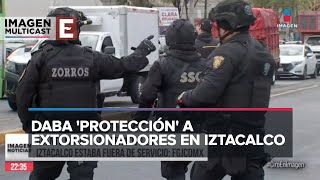 Señalan a otro policía que daba protección a extorsionadores en Iztacalco CDMX [upl. by Weiss]