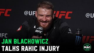 Jan Blachowicz reacts to Aleksandar Rakic injury Talks Conan The Barbarian inspiration [upl. by Aelaza3]