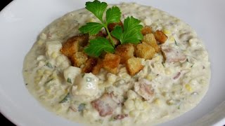 Corn Chowder Recipe with Michaels Home Cooking [upl. by Male488]