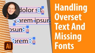 How To Handle Overset Text And Missing Fonts In Illustrator Maps [upl. by Gable731]