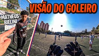 COMO É A VISÃO DE UM GOLEIRO DE 12 ANOS [upl. by Rofotsirk]