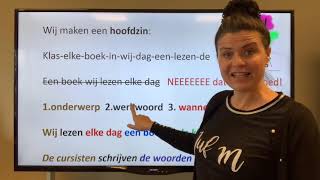 NT2 38 hoe maak ik een goede zinOnderwerp werkwoord Grammatica TC 313 Nederlands leren learndutch [upl. by Ennairda]