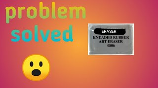 how to make kneaded eraser harder to softer😇 [upl. by Dyl734]