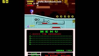 Sonic The Hedgehog MegaTech set 1 Arcade  MAME  Scrap Brain Zone Music [upl. by Yul287]