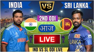 Live IND Vs SL Match Score  Live Cricket Match Today IND vs SL 2nd Odi live 1st innings livescore [upl. by Yrrak]