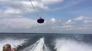 When a 60 Pounder Catches Air Tubing at 40 mph [upl. by Oira]