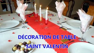 🌺❤DÉCORATION SAINT VALENTIN 2021TABLE FAMILLE [upl. by Cerracchio373]