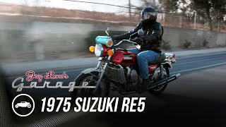 Rotary Engine Motorcycle 1975 Suzuki RE5  Jay Lenos Garage [upl. by Petit885]