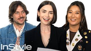 Emily in Paris Cast Answers Fan Mail  InStyle [upl. by Ahsot763]