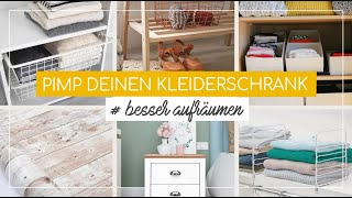 Einfach schön und ordentlich ✨ 10 Tipps für dein Kleiderschrank Makeover  BesserAufräumen [upl. by Aicilyhp161]