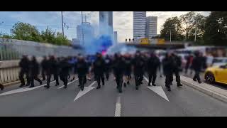 Ljubljana  Slovan pochod Ultras Slovan [upl. by Avruch]