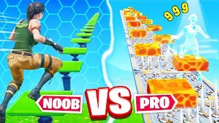 NOOB vs PRO DEATHRUN CHALLENGE IN FORTNITE mit iCrimax [upl. by Wynny]