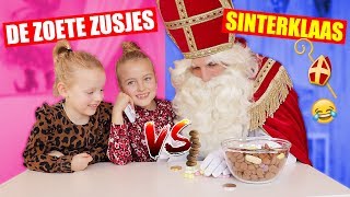 SINTERKLAAS vs DE ZOETE ZUSJES Wie Wint De Meeste 1 Minuut Challenges ♥DeZoeteZusjes♥ [upl. by Solracsiul872]