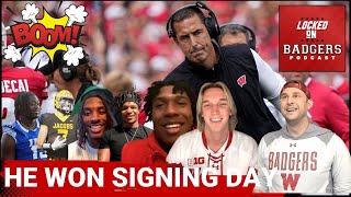 Wisconsin Badgers football recruiting SIGNING DAY live show Luke Fickell putting in work [upl. by Adnowat707]