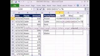 Excel SUMIFS function or PivotTable [upl. by Ogilvy957]