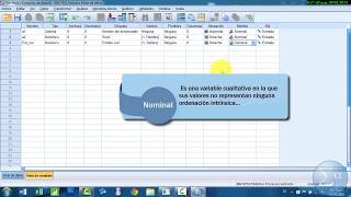 Creación de variables e ingreso de datosSPSS [upl. by Eadith886]