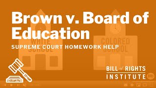 Brown v Board of Education  BRIs Homework Help Series [upl. by Nottarts]