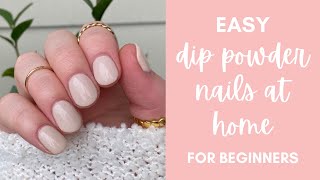 Step by Step Dip Powder Nails for Beginners  ASP Quick Dip [upl. by Anselma790]