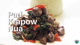 Home cooking Pad Krapow Nua Stirfried Holy Basil with Ribeye beef [upl. by Reivilo]