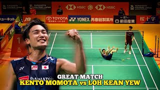 Kento Momota vs Loh Kean Yew  Badminton Kumamoto Masters Japan 2023 [upl. by Barcus91]