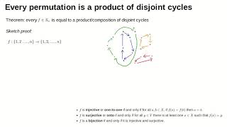 MATH0005 L17a every permutation is a product of disjoint cycles [upl. by Edholm]