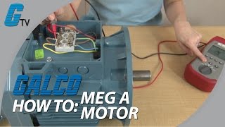 How to Meg a Motor with a Megohmeter  Checking Motor Condition [upl. by Sarat]