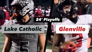 24’ FB Playoffs Lake Catholic vs Glenville [upl. by Eelana]