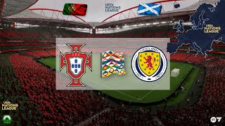 PORTUGAL vs ESCOCIA  LIGA DE LAS NACIONES DE LA UEFA  EA FC24  PSD1EZ [upl. by Norehc]