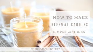 Easiest Beeswax Candle Recipe  How to Make a Beeswax Candle [upl. by Harpp435]