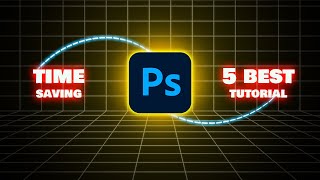 5 Best time saving Photoshop tutorial [upl. by Nemad704]