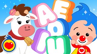 A Vaquinha Laura Aprende as Vogais 🐮 🅰️  Música Infantil  Um Herói do Coração ❤️ [upl. by Cointon]