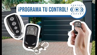 CÓMO PROGRAMAR SU CONTROL UNIVERSAL PARA PORTÓN ELÉCTRICO  CONTROL EXPERT [upl. by Elhsa311]