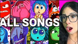 All Inside Out 2 Songs And Music Videos ALL CHARACTERS Reaction [upl. by Ghiselin]