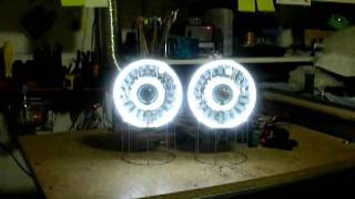 7quot Round universal 55 Watt HIDBiXenon Projector Headlights by Sick HIDs [upl. by Kcirdneh]