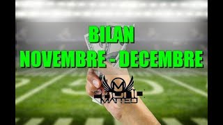 BILAN novembre décembre parieur professionnel [upl. by Pepita]