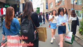 Harajuku to Omotesando Tokyo in Japan walking tour【4K】5202327 [upl. by Gnas]