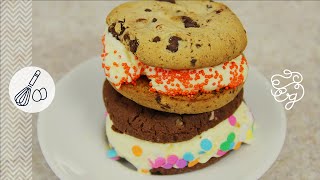 SANDWICH DE HELADO EN 1 MINUTO Postre fácil  Craftingeek [upl. by Brittnee970]