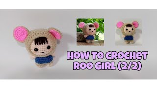 145  Roo Girl Amigurumi 22 How to crochet dolls Amigurumi  MJCrochetCreation [upl. by Floeter802]