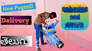 Pugmill Delivery and Unboxing and Review in Pottery by RK pottery making Telugu [upl. by Thill]