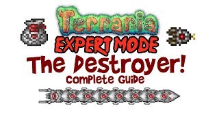 Terraria Destroyer Guide Expert Mode amp Normal too MeleeMageSummonerRanger amp Arena [upl. by Sharpe]