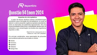 ENEM 2024 Questão 94 A ação de fatores abióticos aliada à biodeterioração [upl. by Ayiotal]