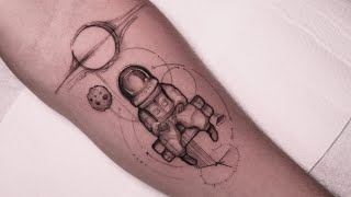 Interestelar tattoComo tatuar astronauta [upl. by Florri]