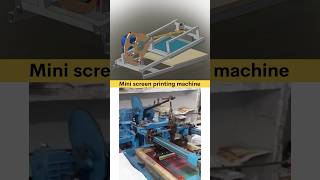 Mechanism  Mini screen printing Machine 👍👎 cad designing machine manufacturing cadcamdesign [upl. by Tenrag636]