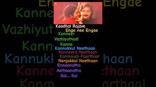 Kaadhal Rojave Status only status whatsappstatus shortvideo viralvideo shorts status365 music [upl. by Adanama]