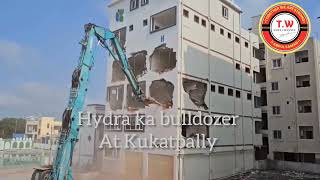 Hyderabad demolition at Kukatpally [upl. by Glasgo]